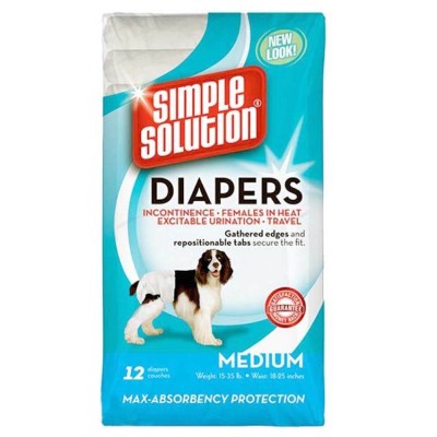 Simple Solution Dog Disposable Diaper Medium